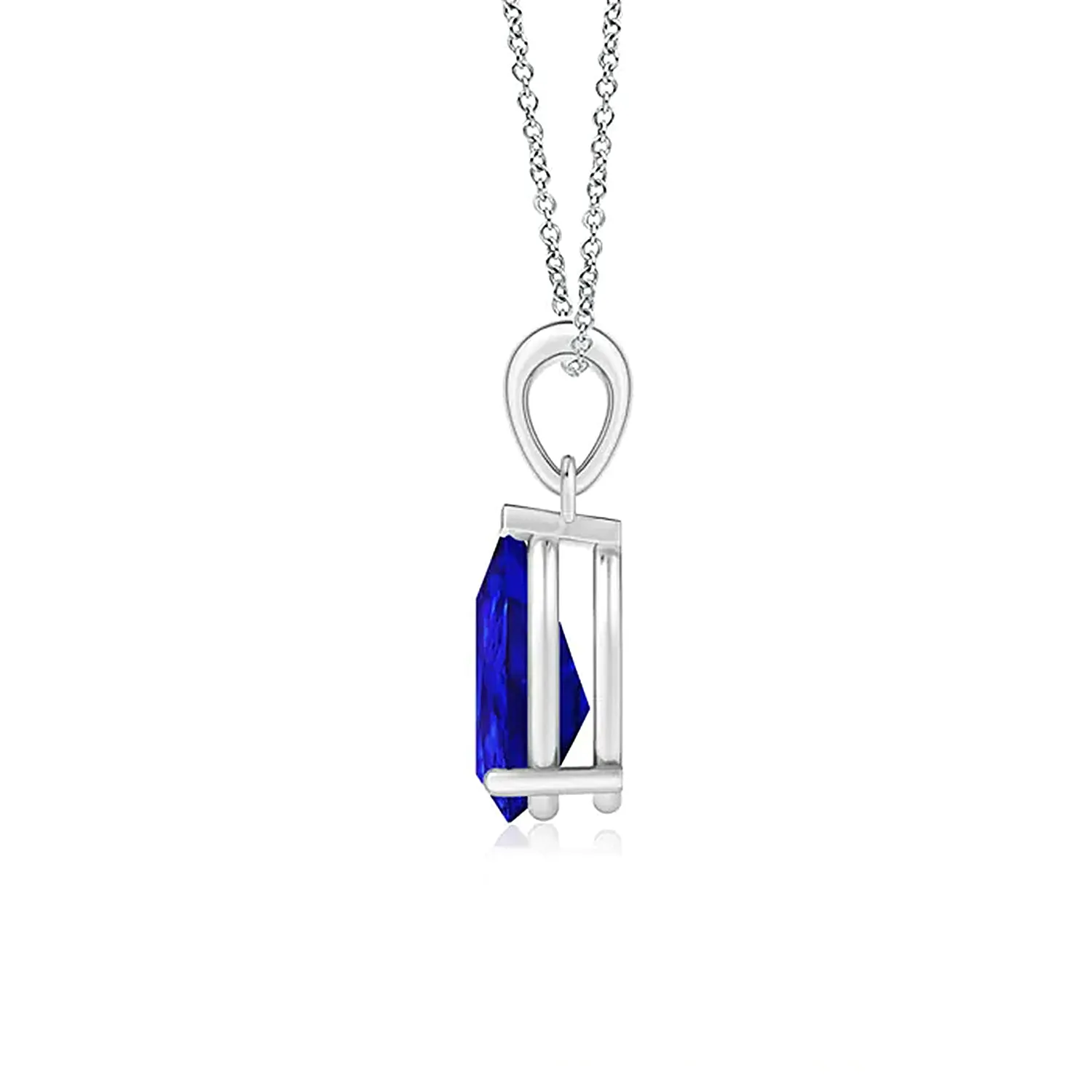 1 CT. Pear Shape Tanzanite Solitaire Pendant