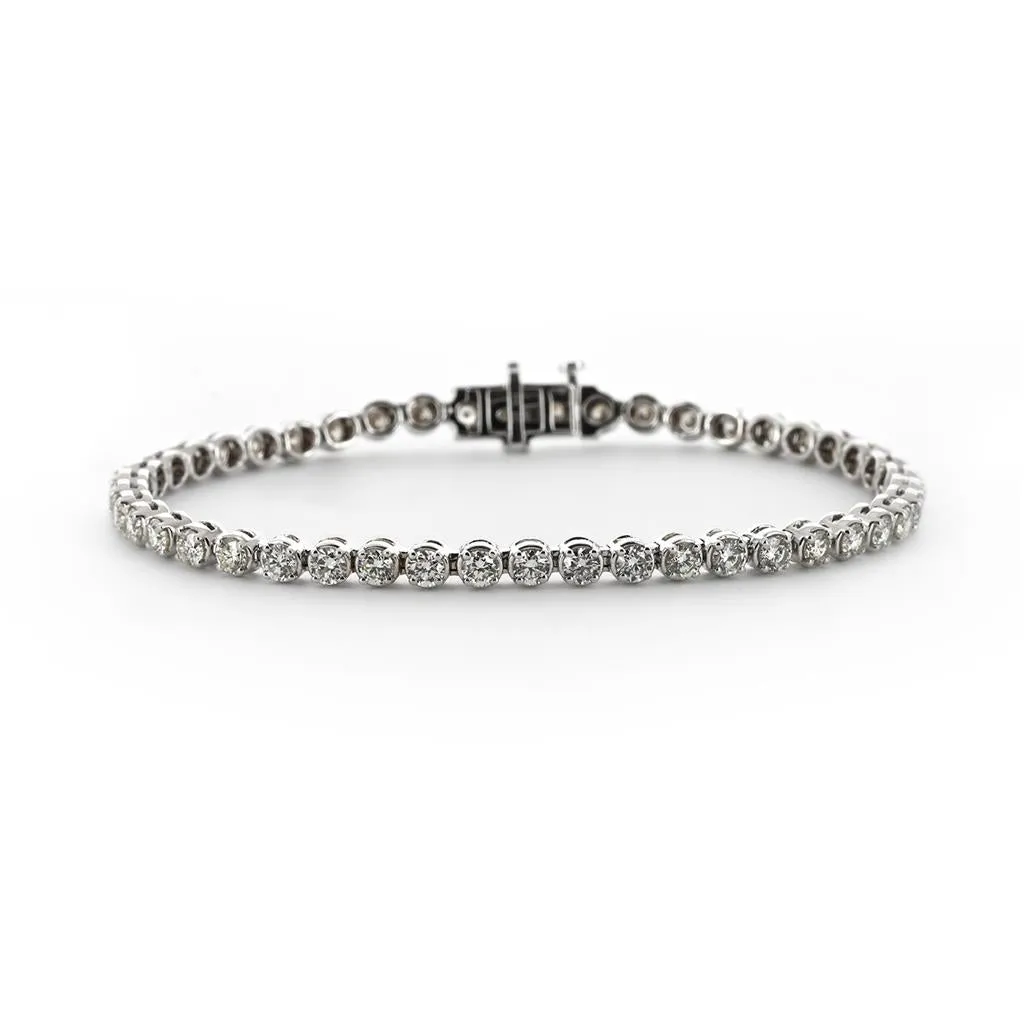 4.00ctw Diamond Tennis Bracelet - White Gold