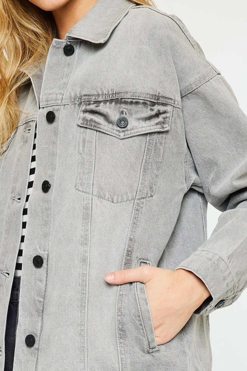 Aaliyah Oversized Denim Jacket