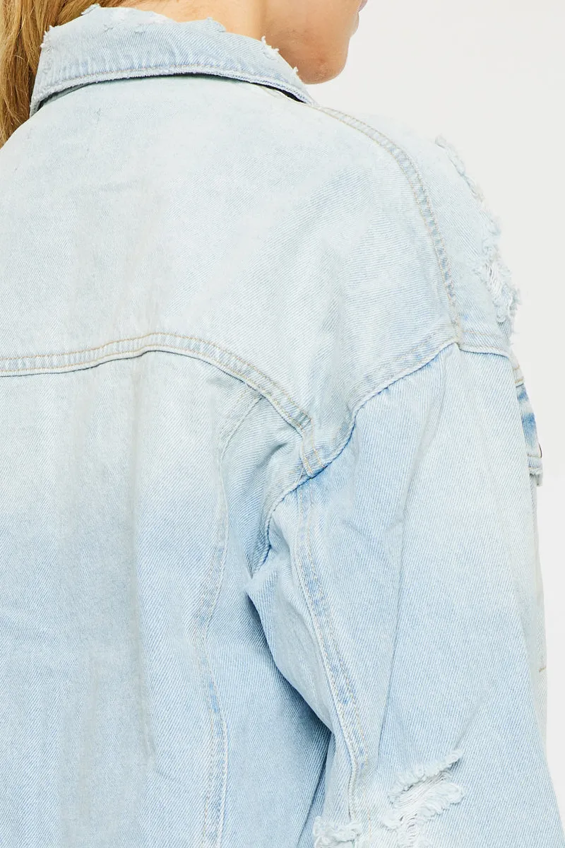 Aaliyah Oversized Denim Jacket