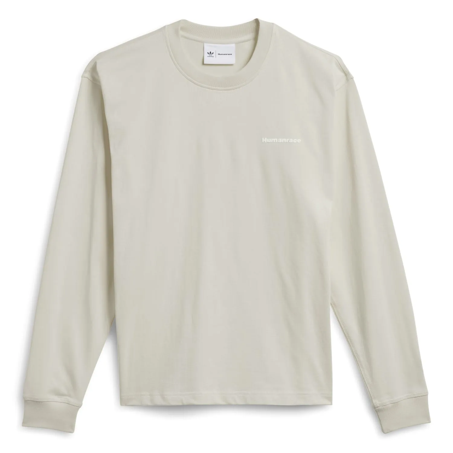 Adidas Originals Unisex PW Pharrell Williams Humanrace Basics Long Sleeve Tee Aluminium HN3438