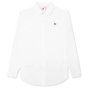 Airbrush Button Up - White