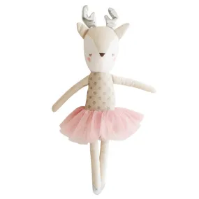 Alimrose Ballerina Reindeer Silver & Blush