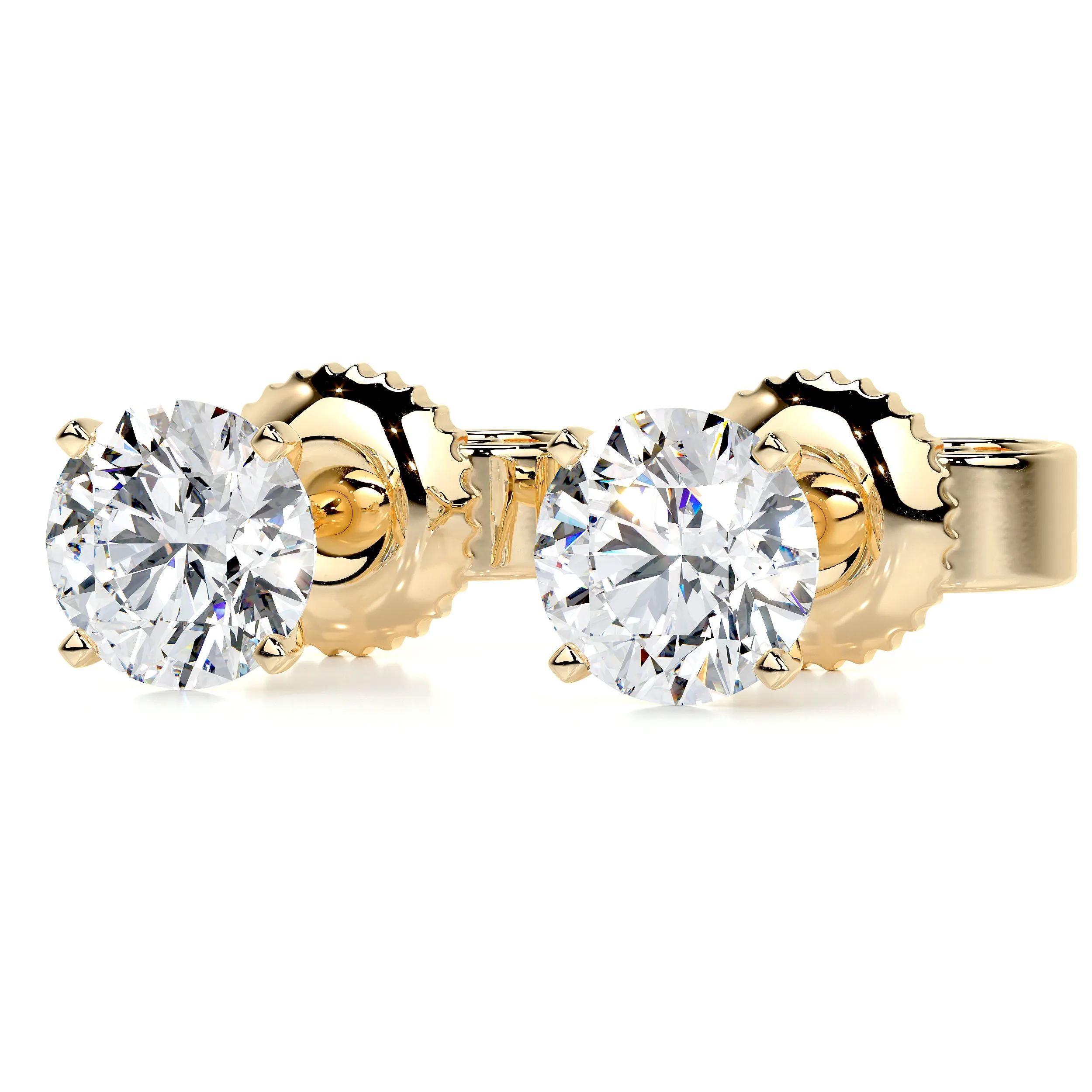 Allen Lab Grown Diamond Earrings -18K Yellow Gold