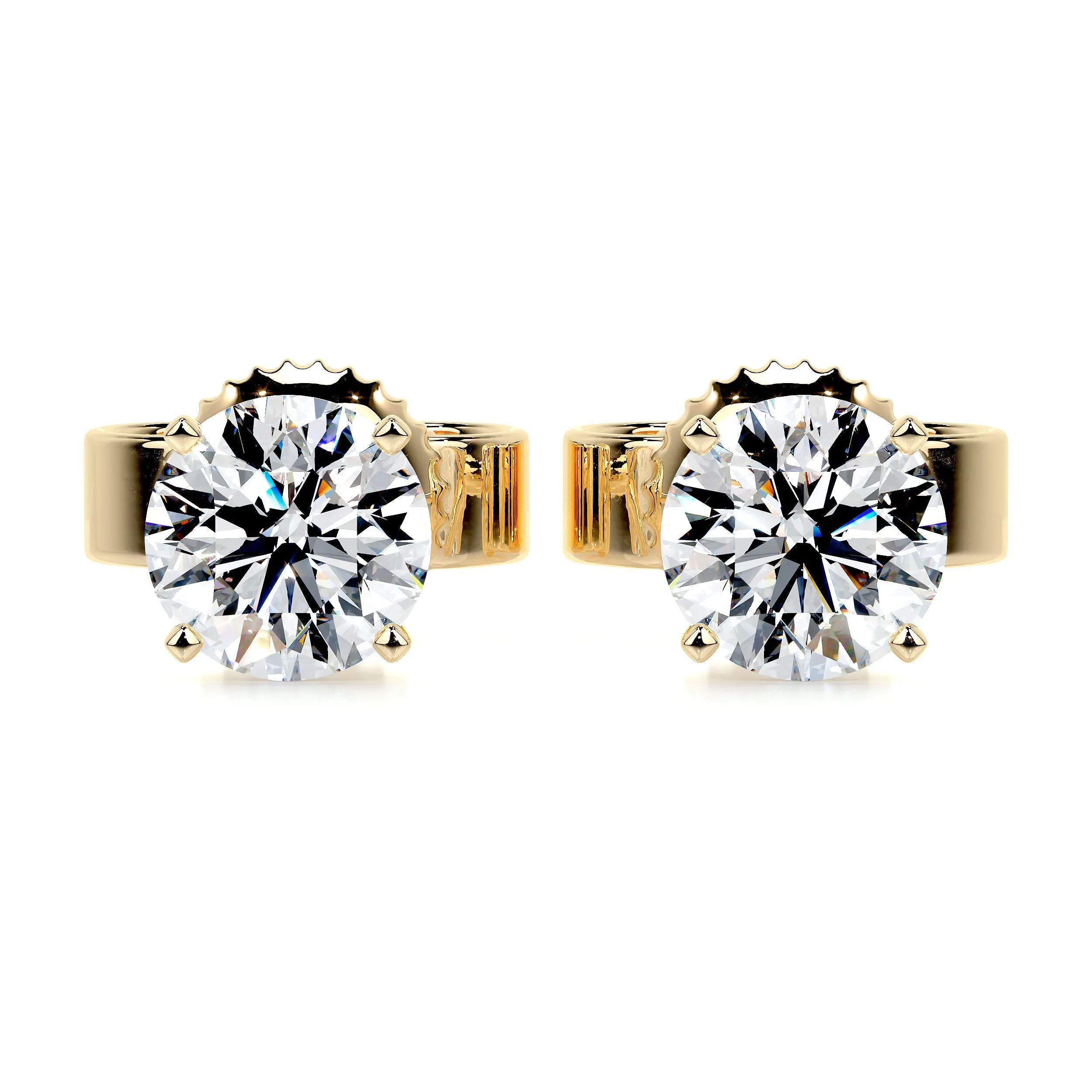 Allen Lab Grown Diamond Earrings -18K Yellow Gold