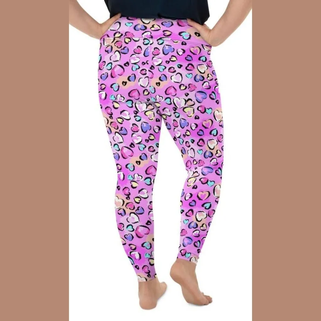 Artsy Heart Plus Size Leggings