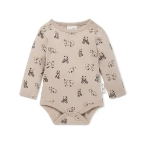 Aster and Oak Bodysuit Long Sleeve - Bear