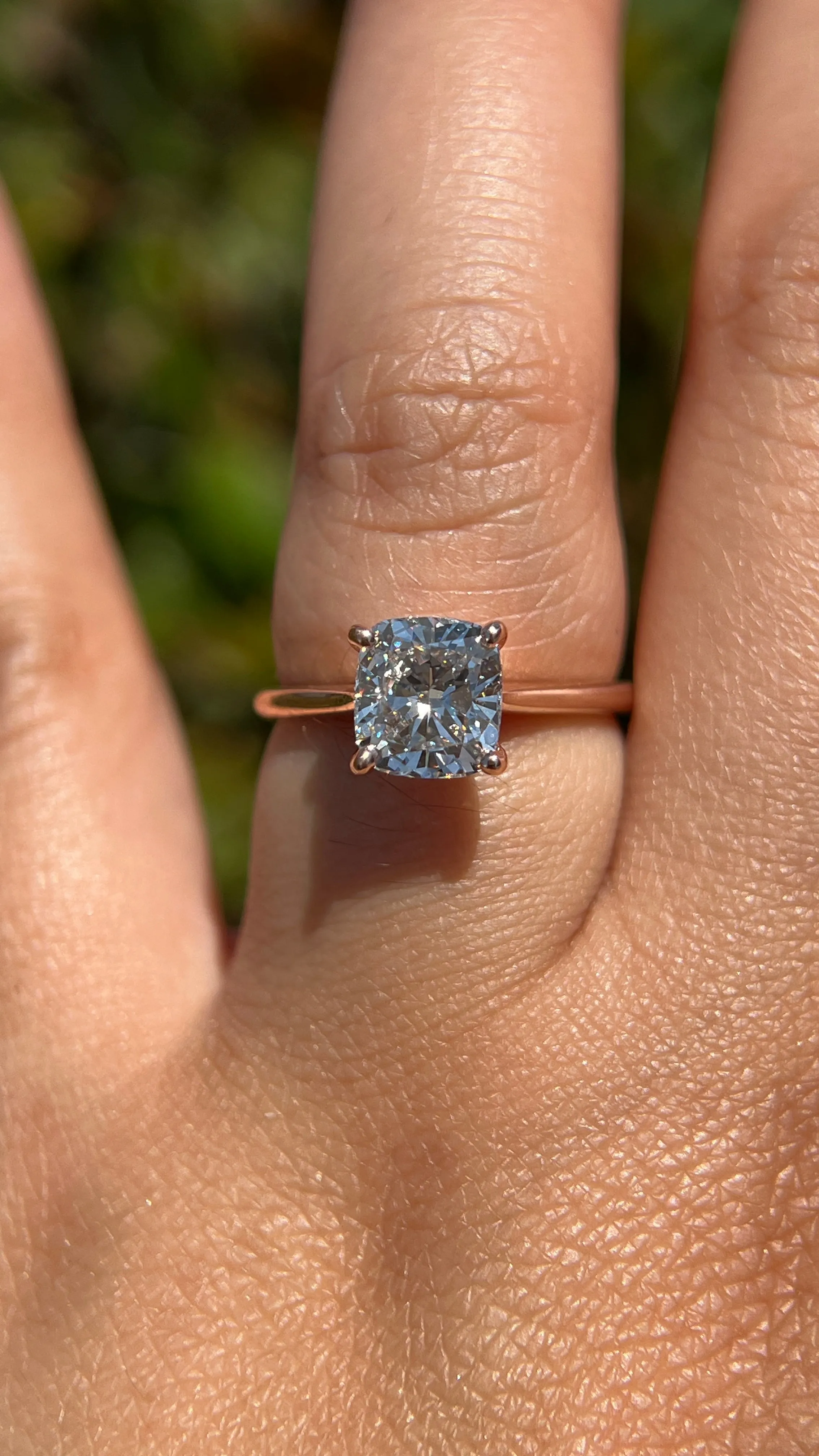 Ava 2.01ct F-VS1 Cushion Lab Diamond