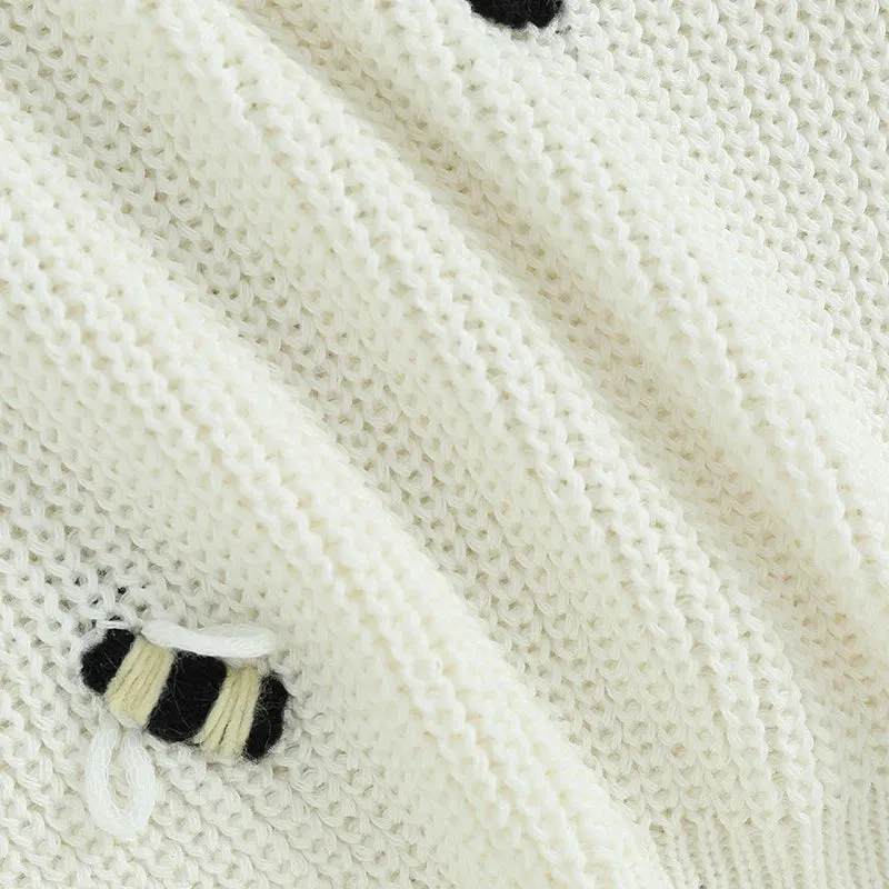 Baby (to 24M) Deluxe Girls Sweater - BUMBLEBEES