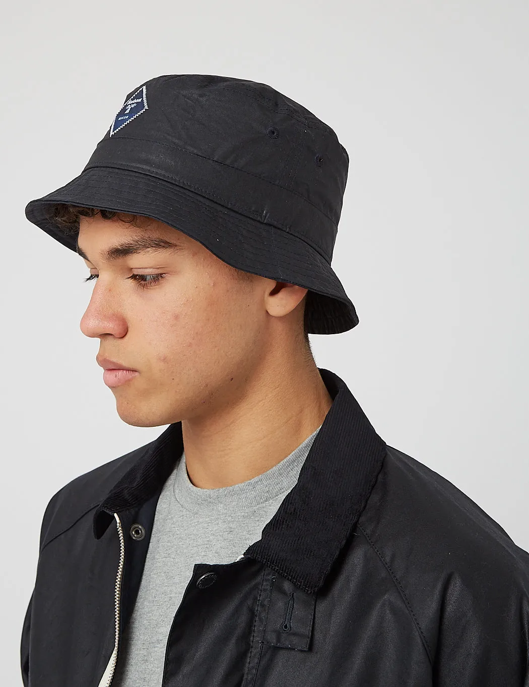 Barbour Beacon Wax Sports Bucket Hat - Navy Blue