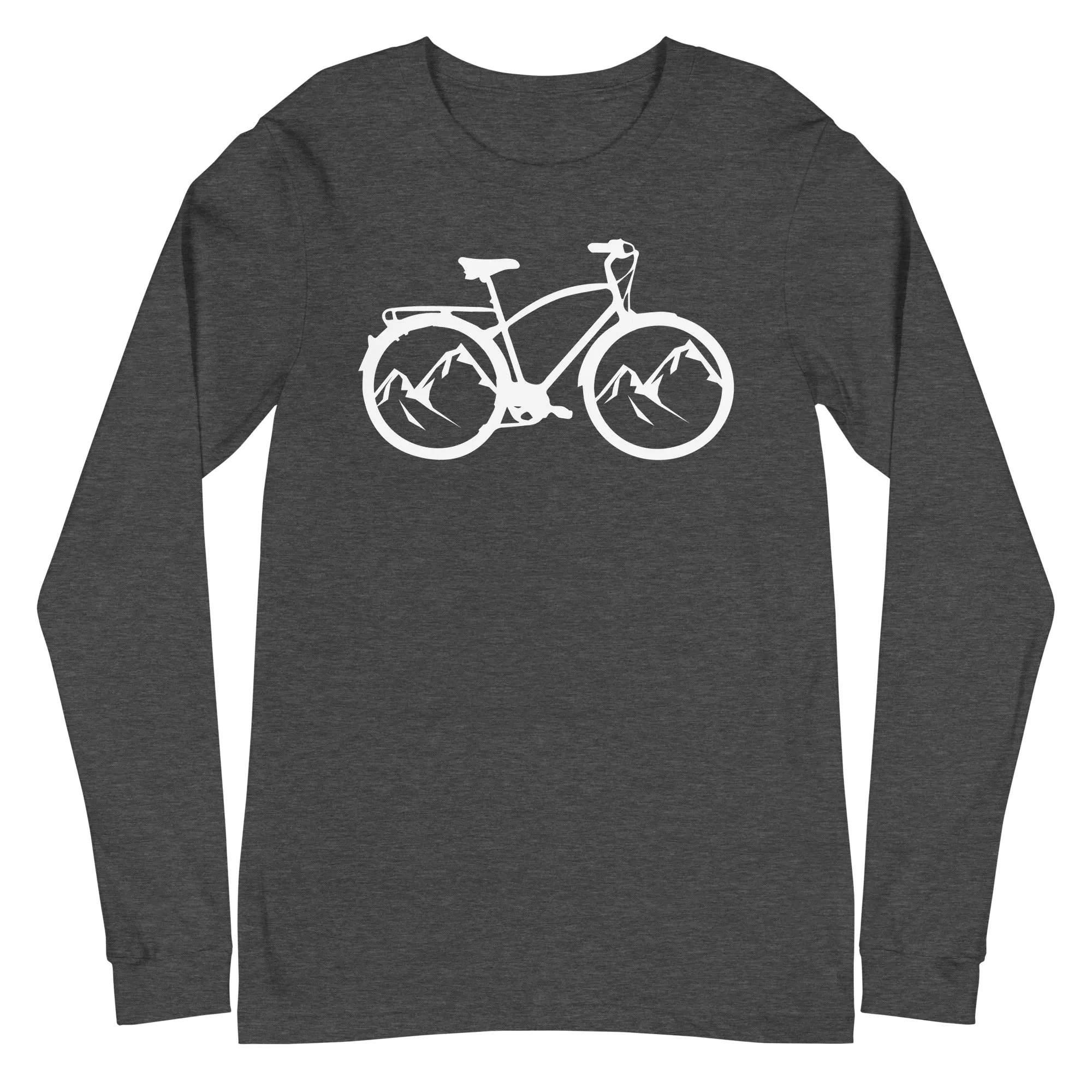 Berge_-_Radfahren_-_(F)_(17) - Unisex Long Sleeve Tee | Bella   Canvas 3501