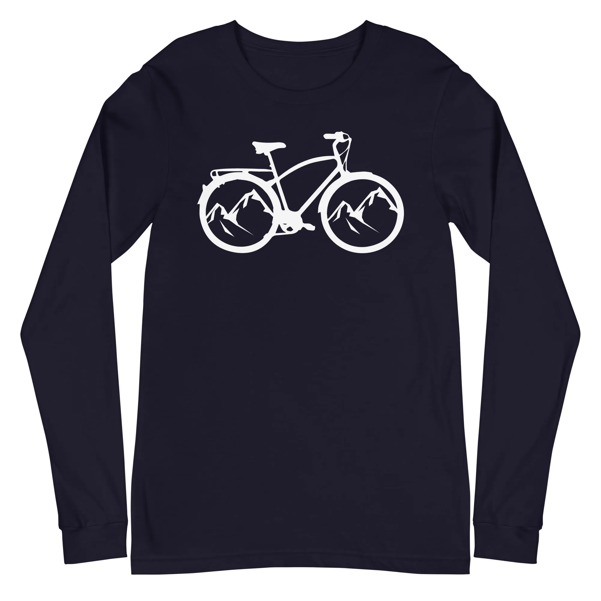 Berge_-_Radfahren_-_(F)_(17) - Unisex Long Sleeve Tee | Bella   Canvas 3501