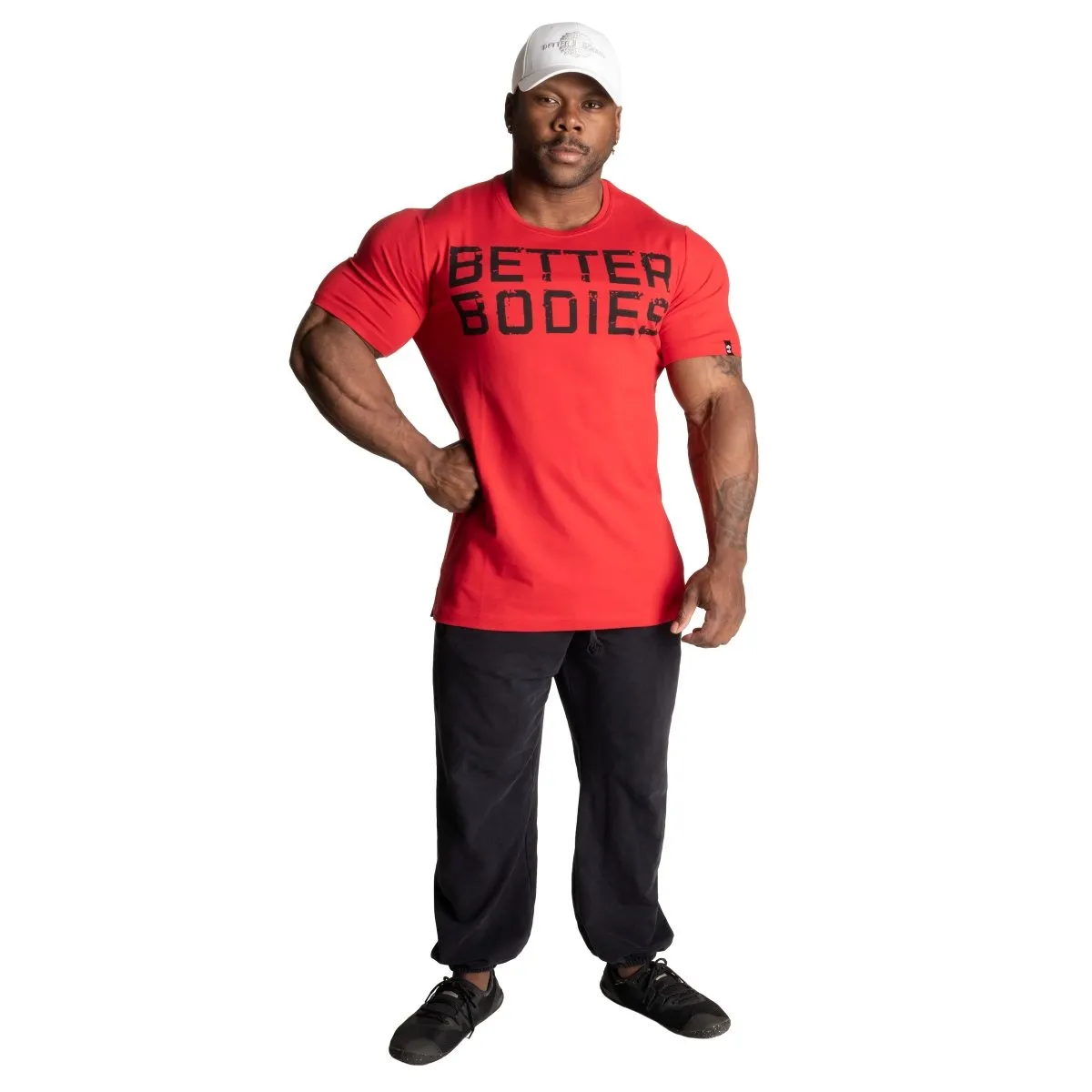 Better Bodies Basic Tapered Tee - Chilli Red