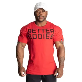 Better Bodies Basic Tapered Tee - Chilli Red