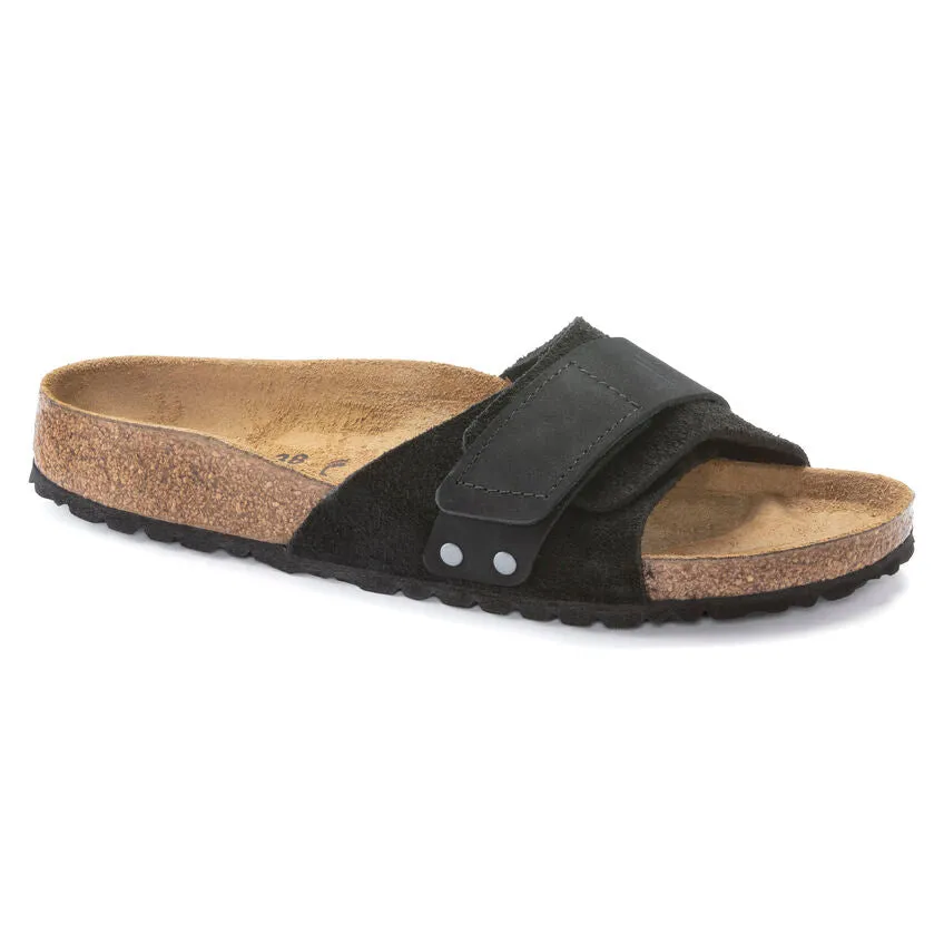 BIRKENSTOCK Women's Oita Suede Leather (Black - Narrow Fit)