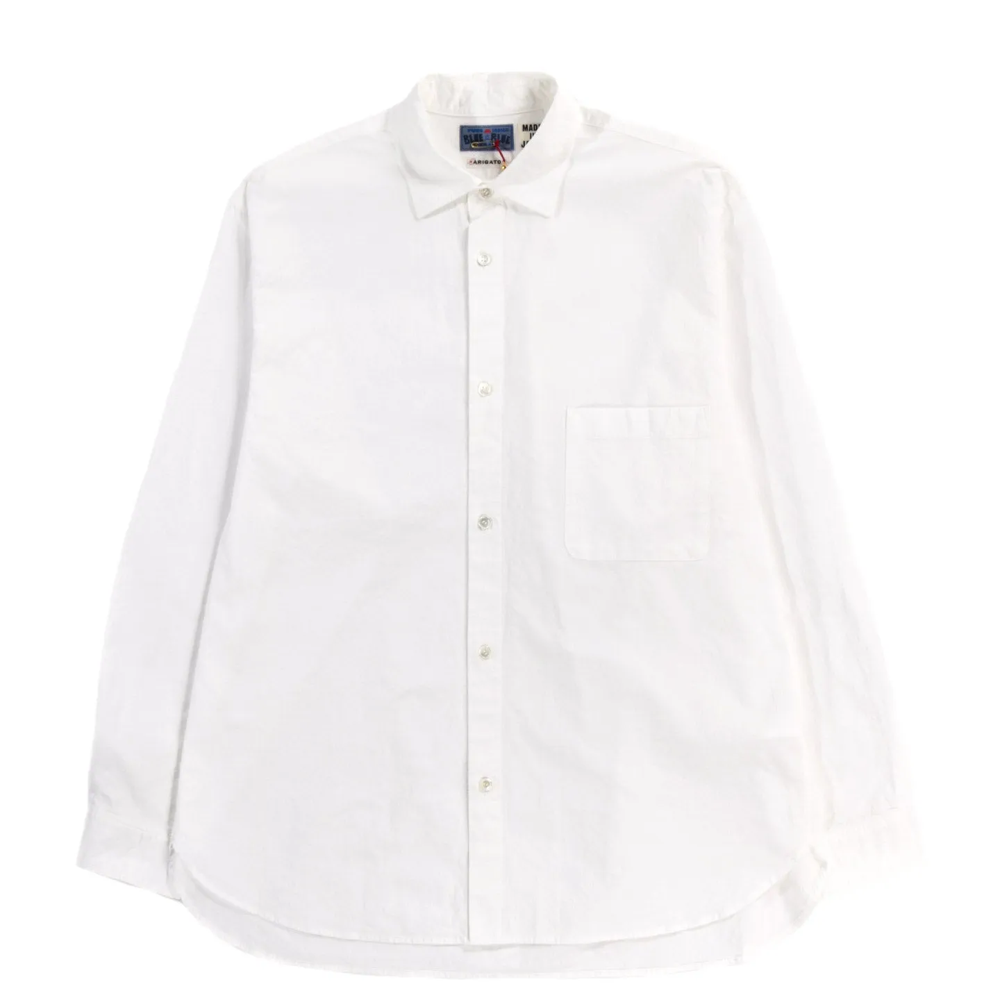 BLUE BLUE JAPAN ANTIQUE CLOTH LS SHIRT WHITE