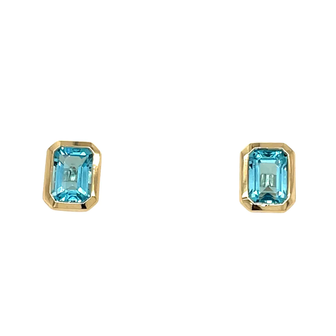 Blue Topaz Studs