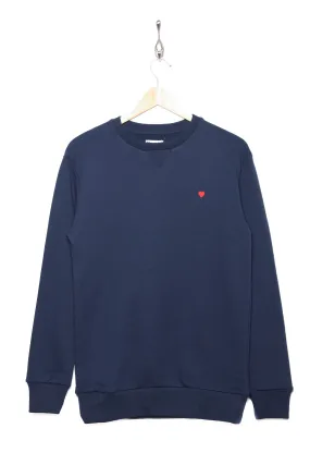 Brosbi The Icon Sweat - Heart navy