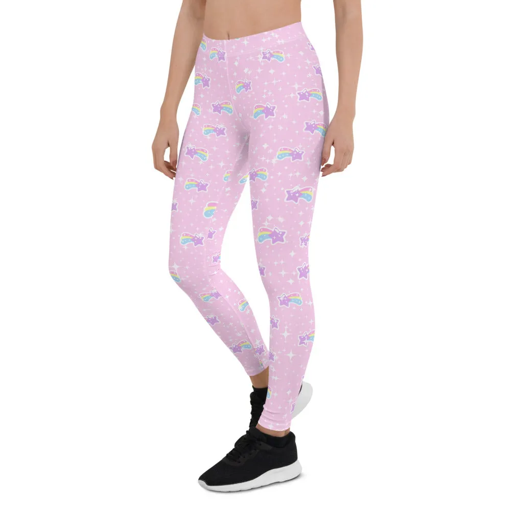 Bubblegum Bunny Shooting Stars Leggings