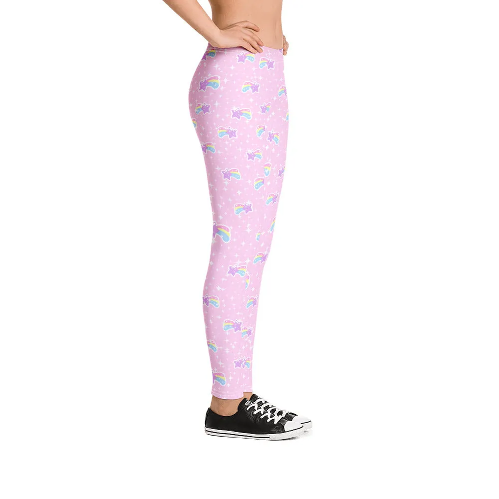 Bubblegum Bunny Shooting Stars Leggings