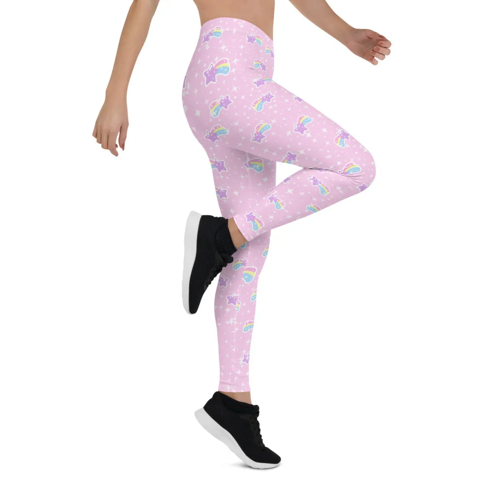 Bubblegum Bunny Shooting Stars Leggings