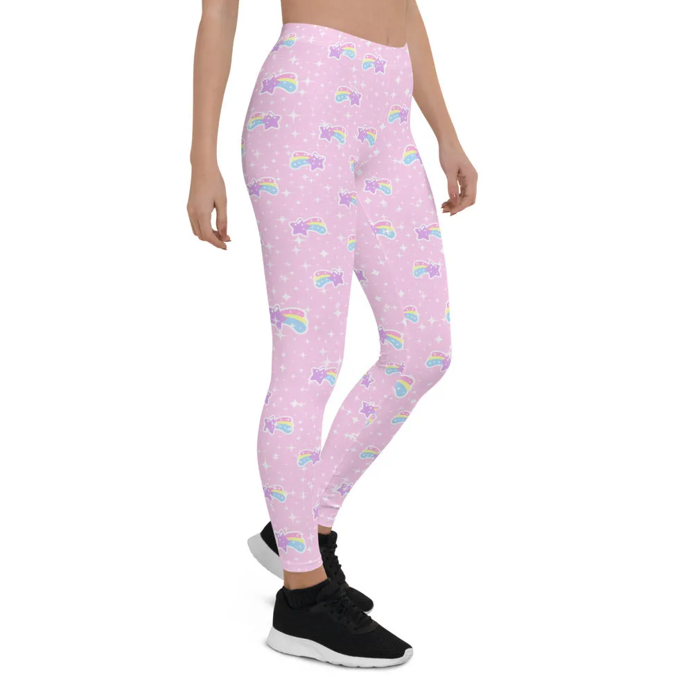 Bubblegum Bunny Shooting Stars Leggings