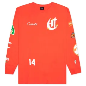 Carrots By Anwar Carrots Varsity Long Sleeve - Orange