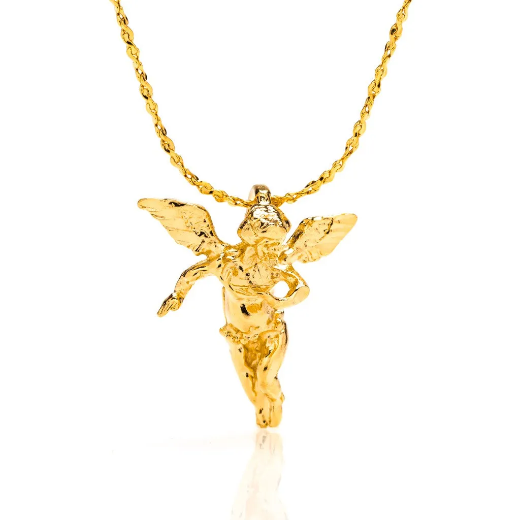 Cherub Angel Pendant Necklace