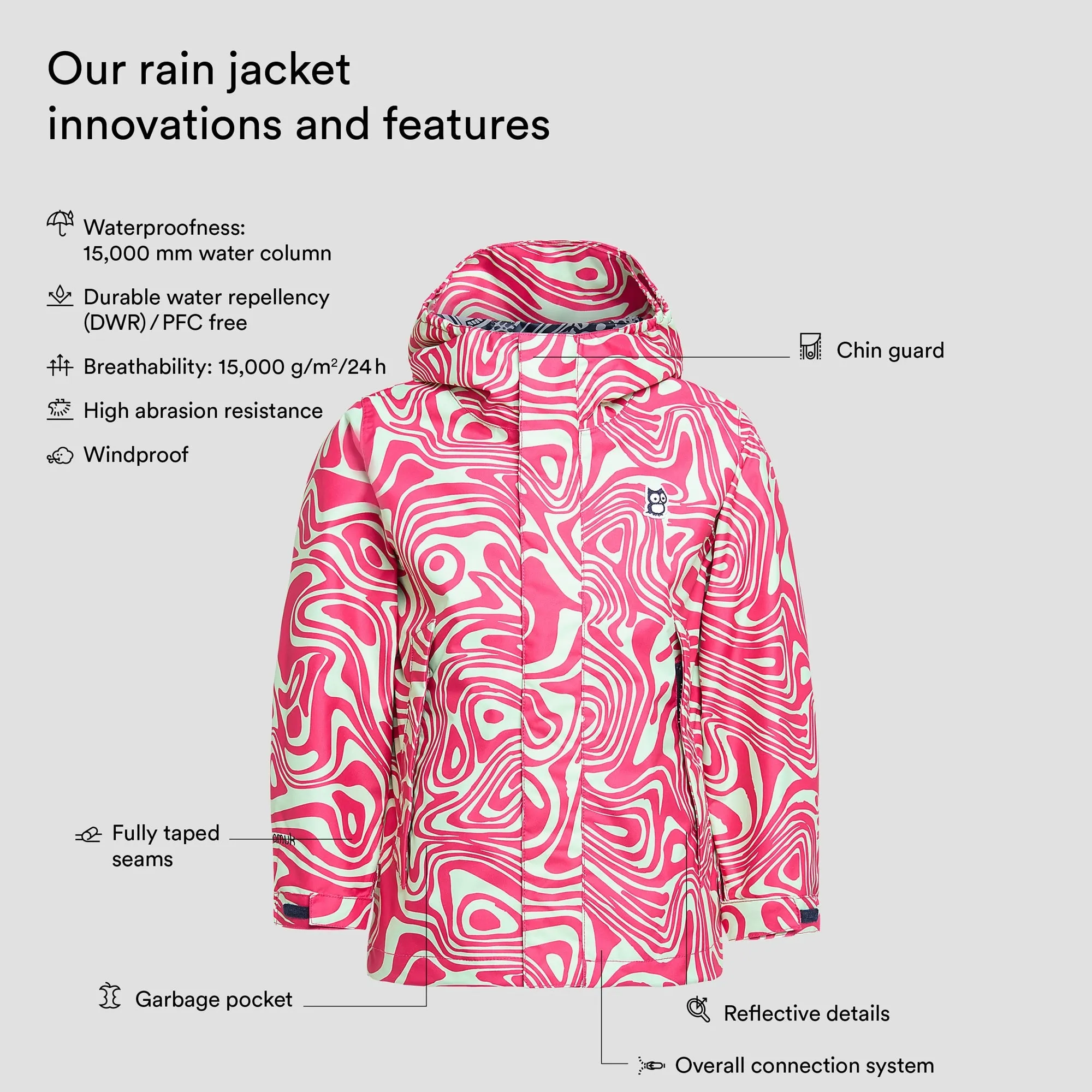 Chip rain jacket "Legna"