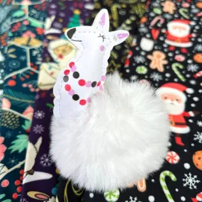 Christmas Llama Keyring