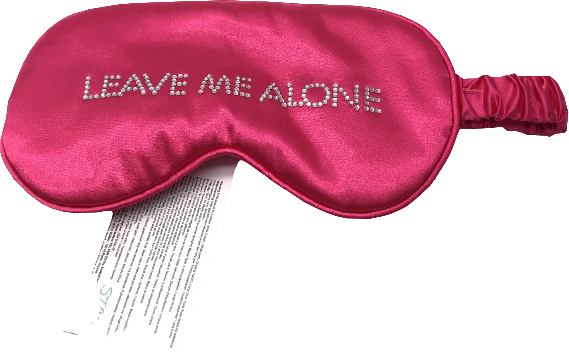 Claire's Pink Leave Me Alone Eye Mask One Size