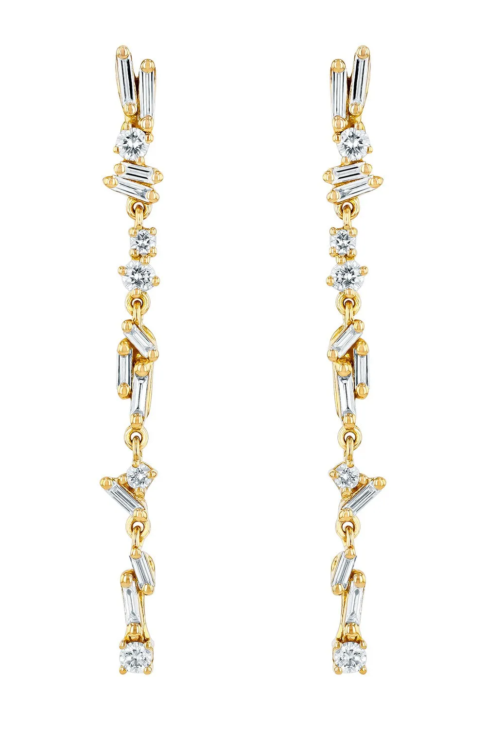 Classic Diamond Sparkler Drop Earrings