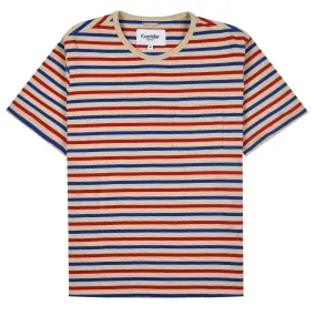 Corridor Red Blue Stripe S/S Tee Blue