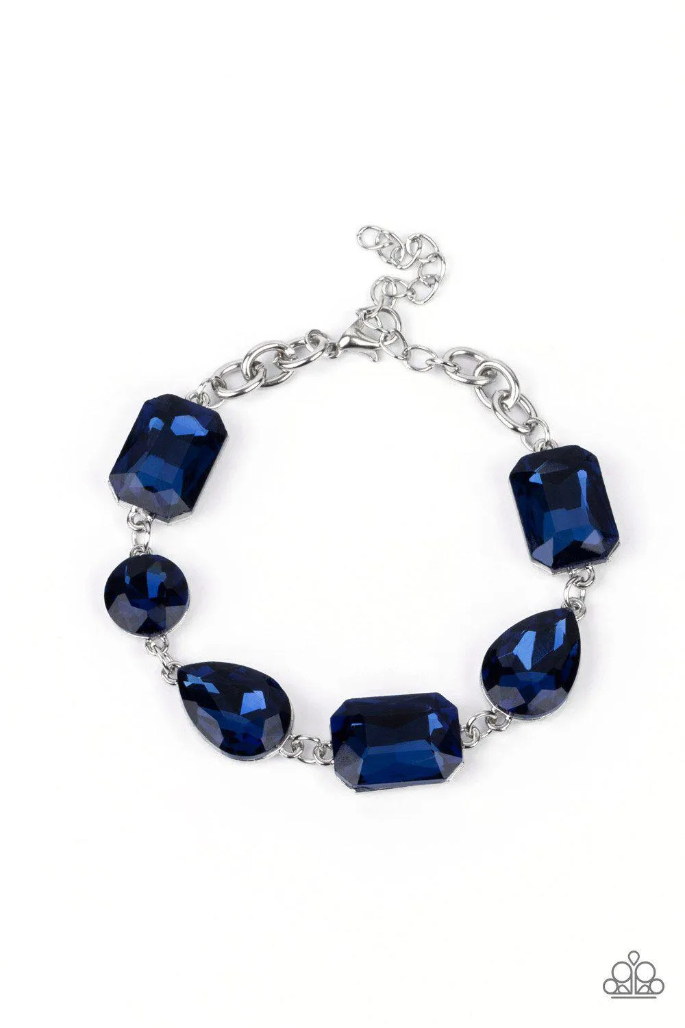 Cosmic Treasure Chest Sapphire Blue Rhinestone Bracelet - Paparazzi Accessories