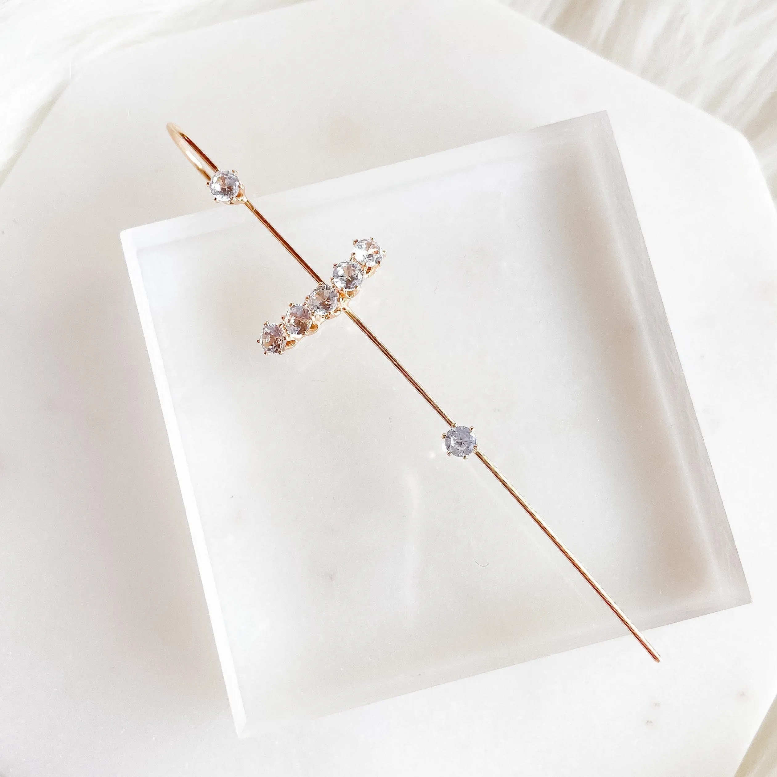 Crystal Bliss Ear Hook / Ear Cuff