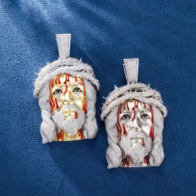 Custom Blood Dripping Jesus Face Pendant