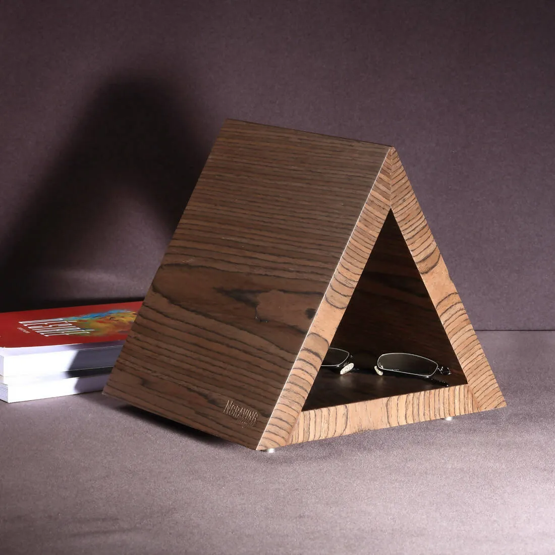 Custom-made book holder stand design.