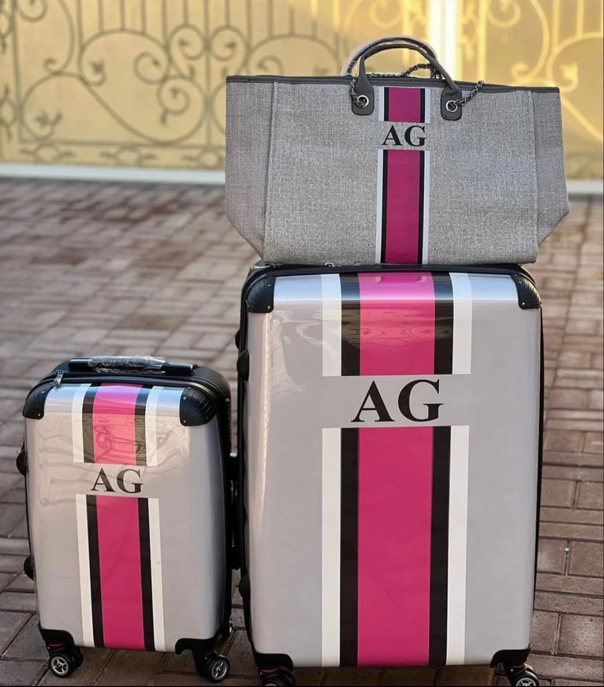 Custom Monogram Luggage