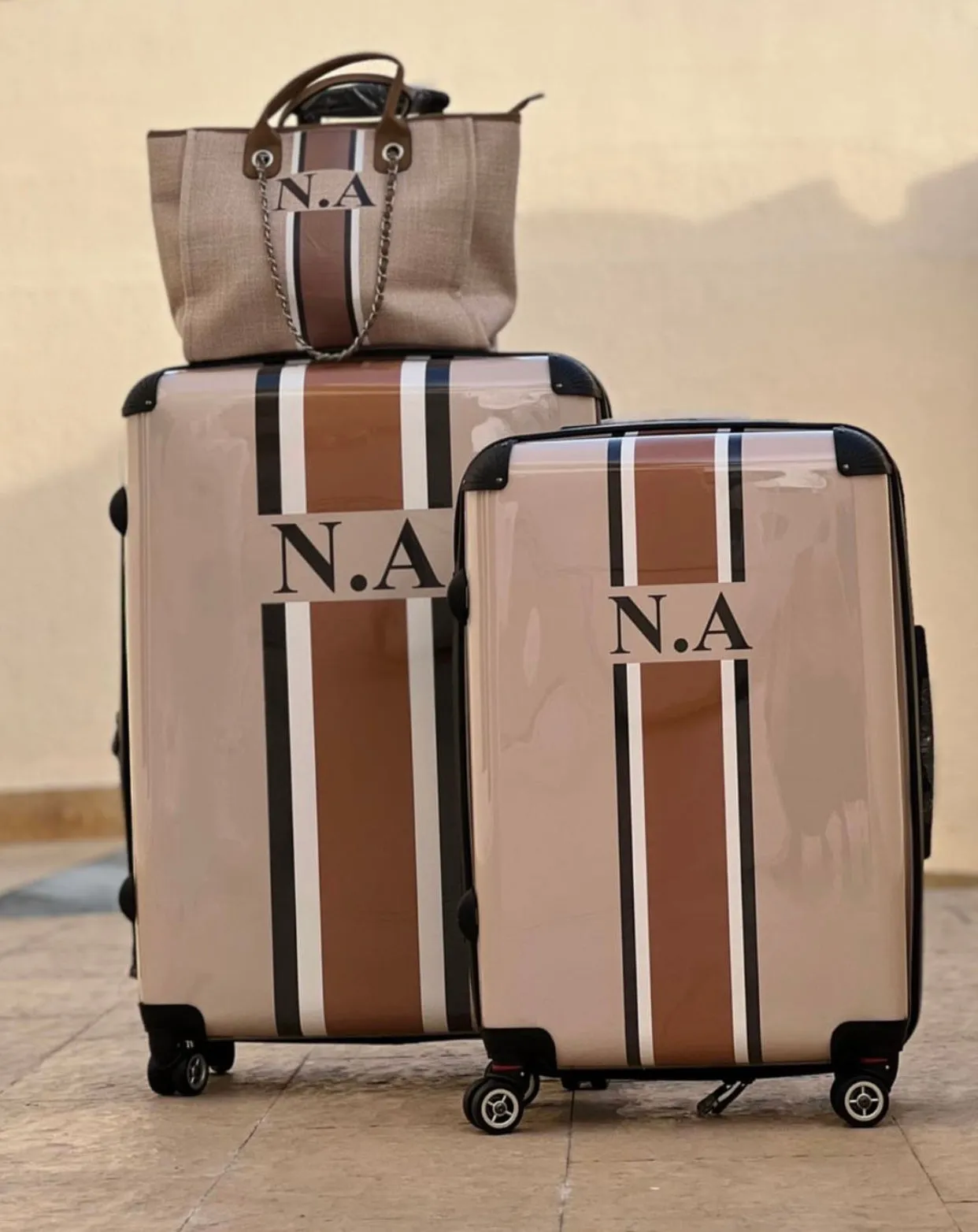 Custom Monogram Luggage