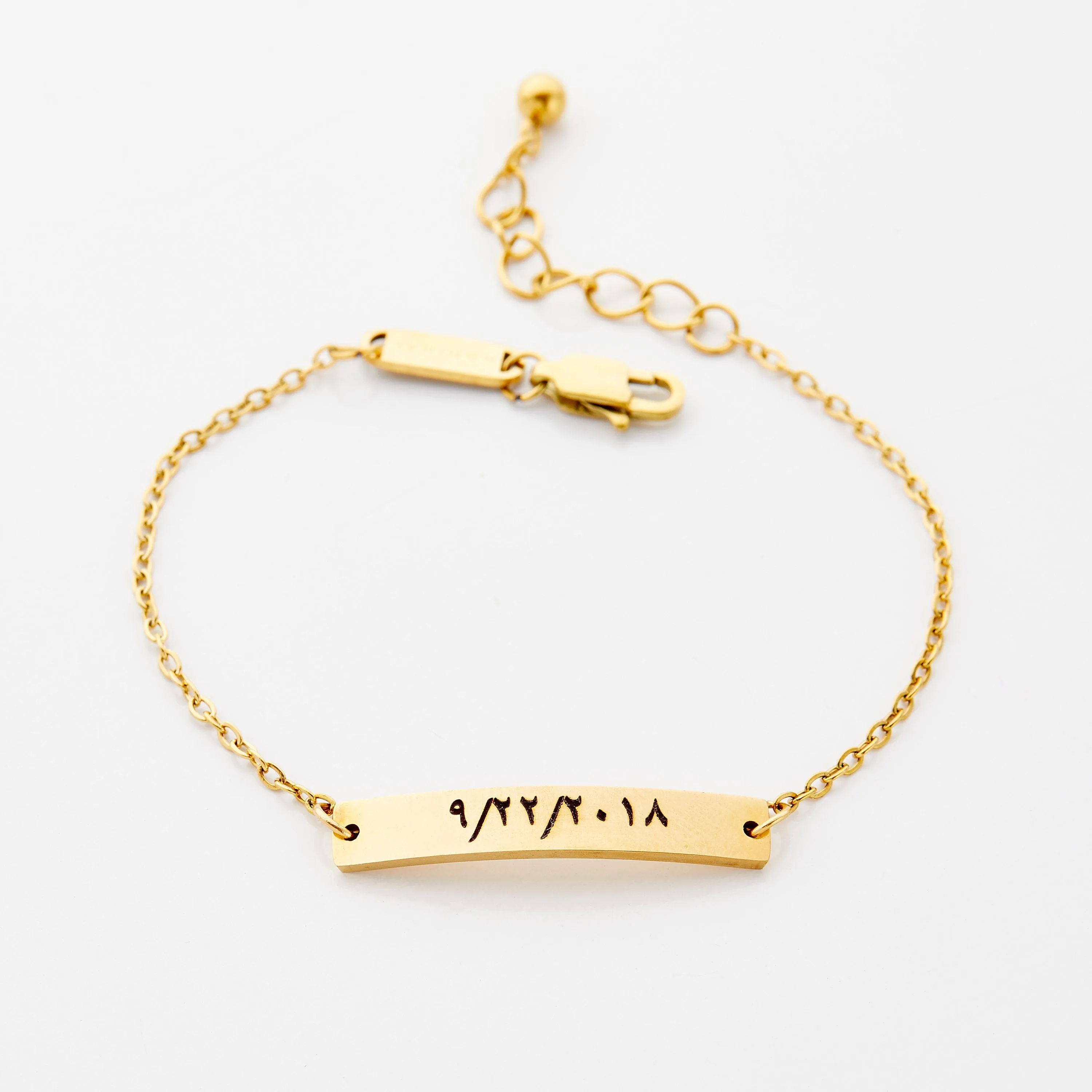 Custom Plate Anklet | Girls