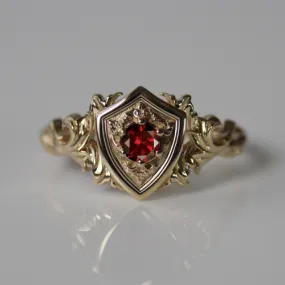 Custom Shield Ring  1383.00