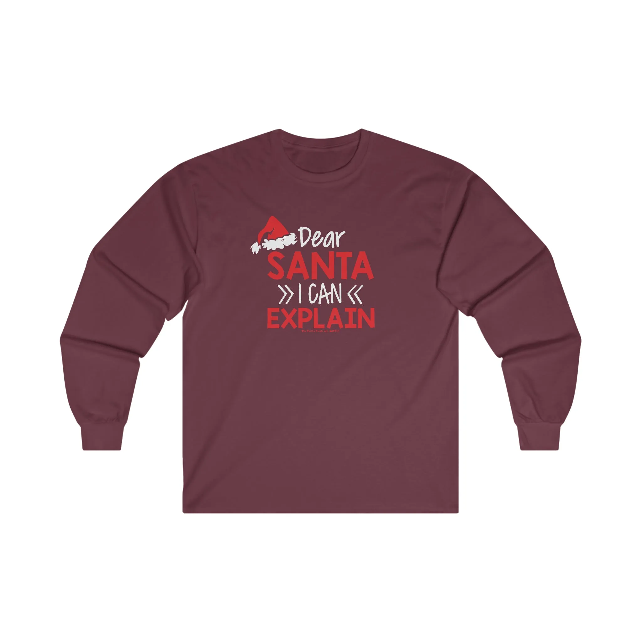 Dear Santa I Can Explain Long Sleeve Tee