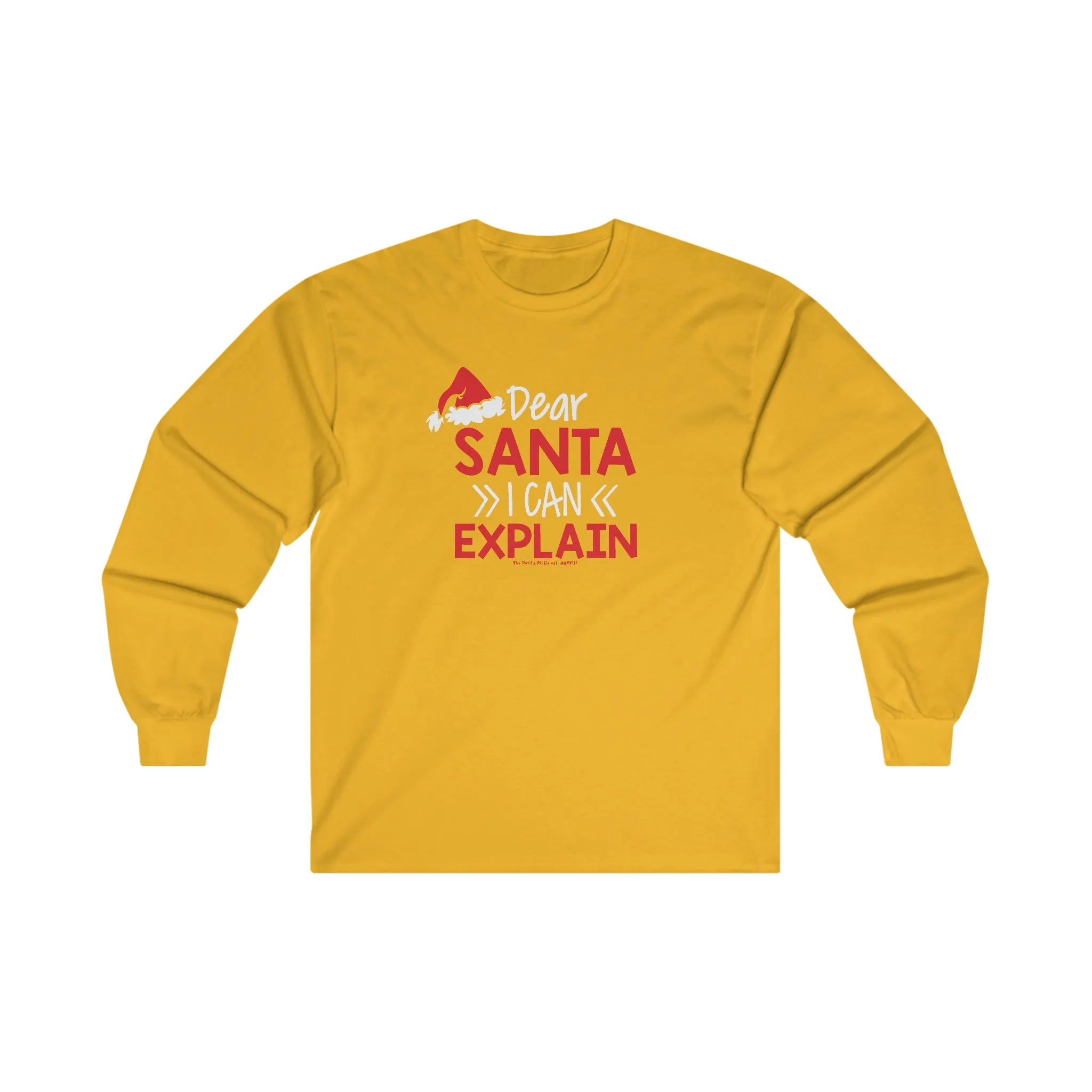 Dear Santa I Can Explain Long Sleeve Tee