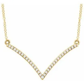 Diamond V Necklace