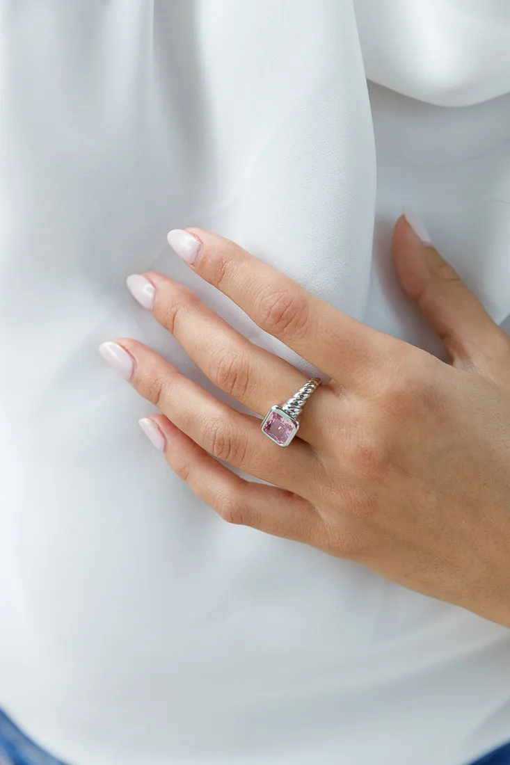 EMERALD CUT STATEMENT RING