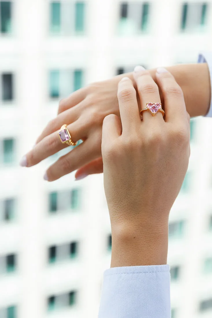 EMERALD CUT STATEMENT RING