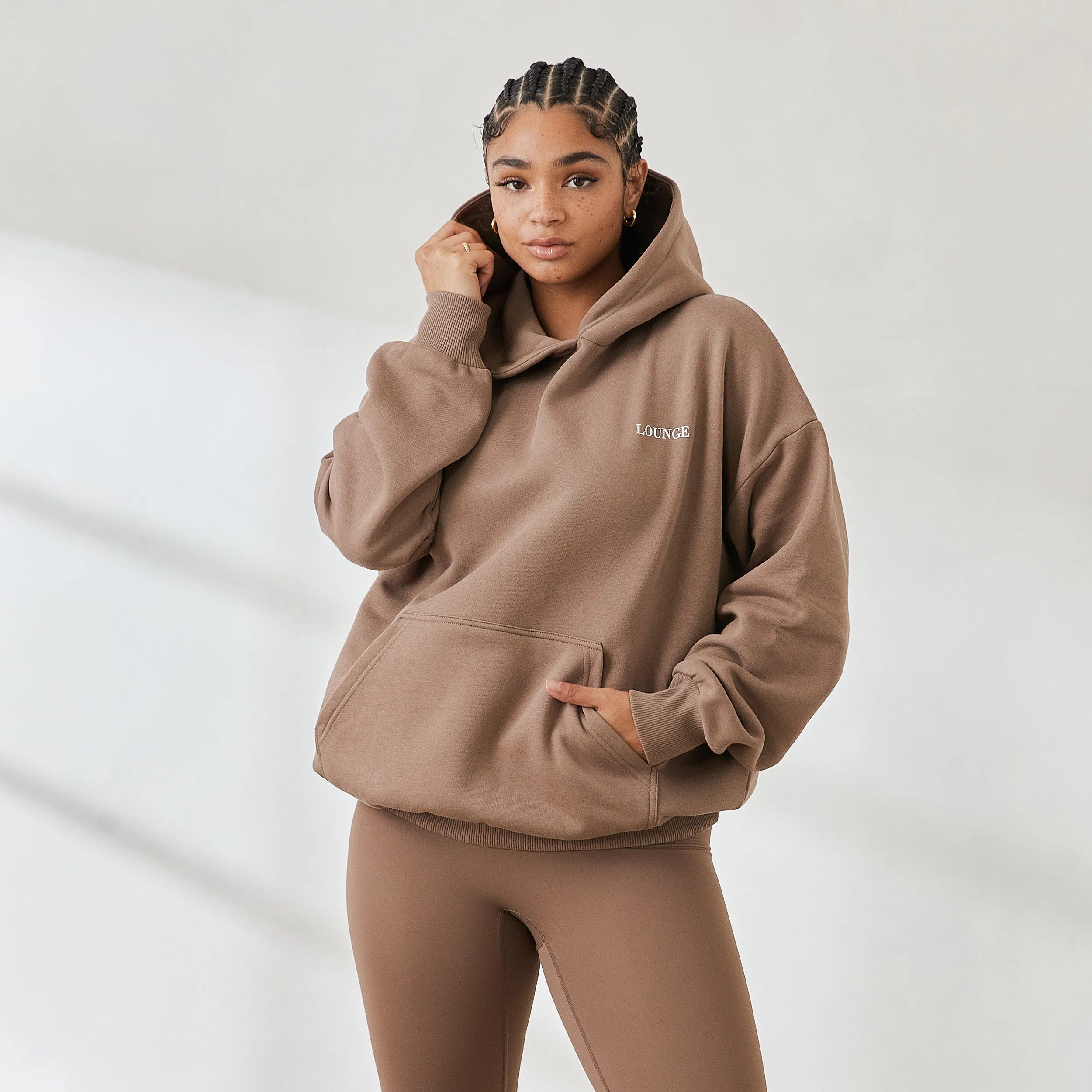 Essential Oversized Hoodie - Coffee