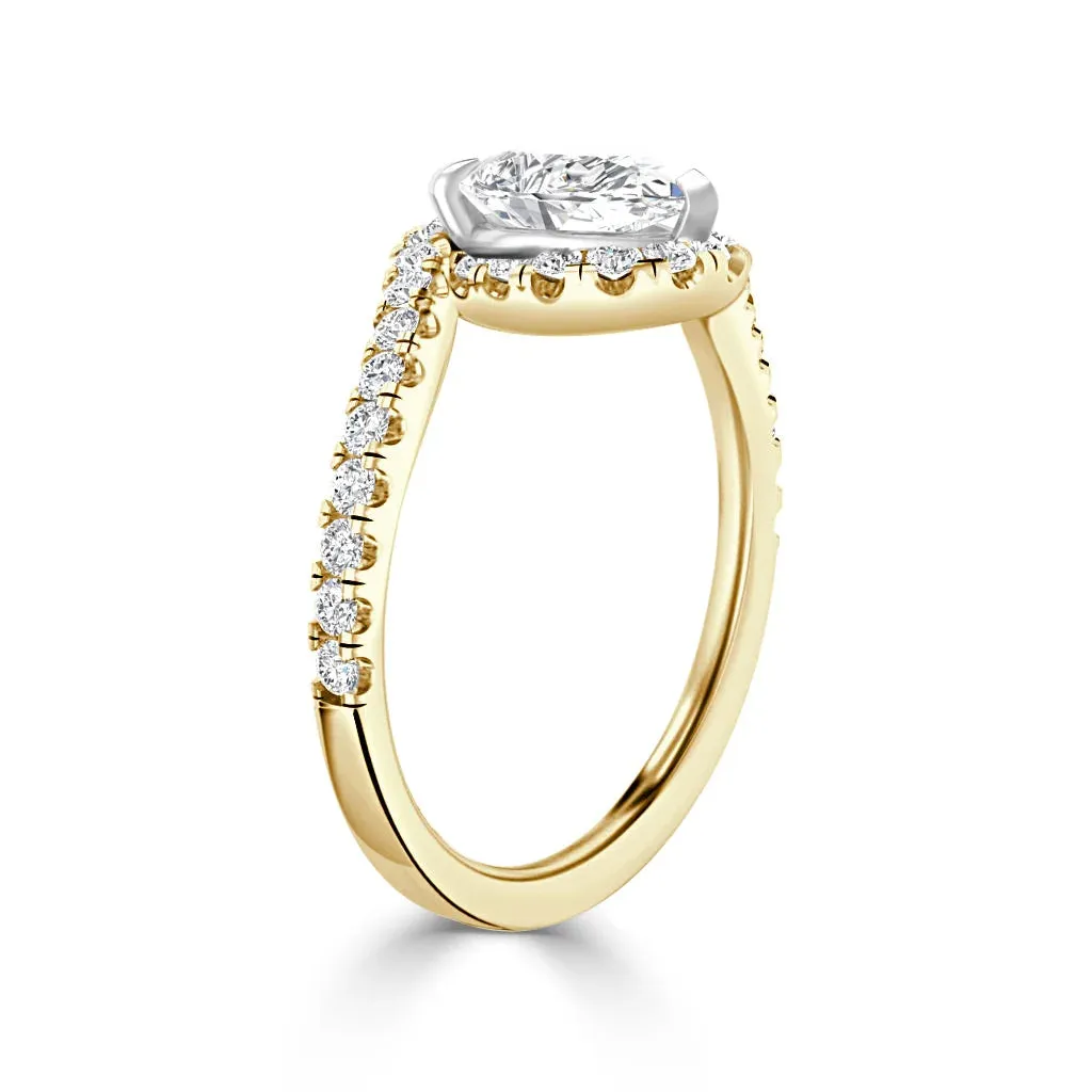 Evelyn - 18ct Yellow Gold - Pear