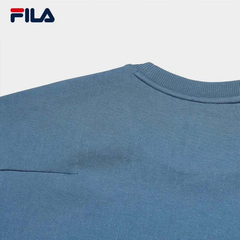 FILA CORE NORDIC POLAR LIGHT & ICEBREAKER CRUISE WHITE LINE BLUE Men Pullover Sweater in Blue