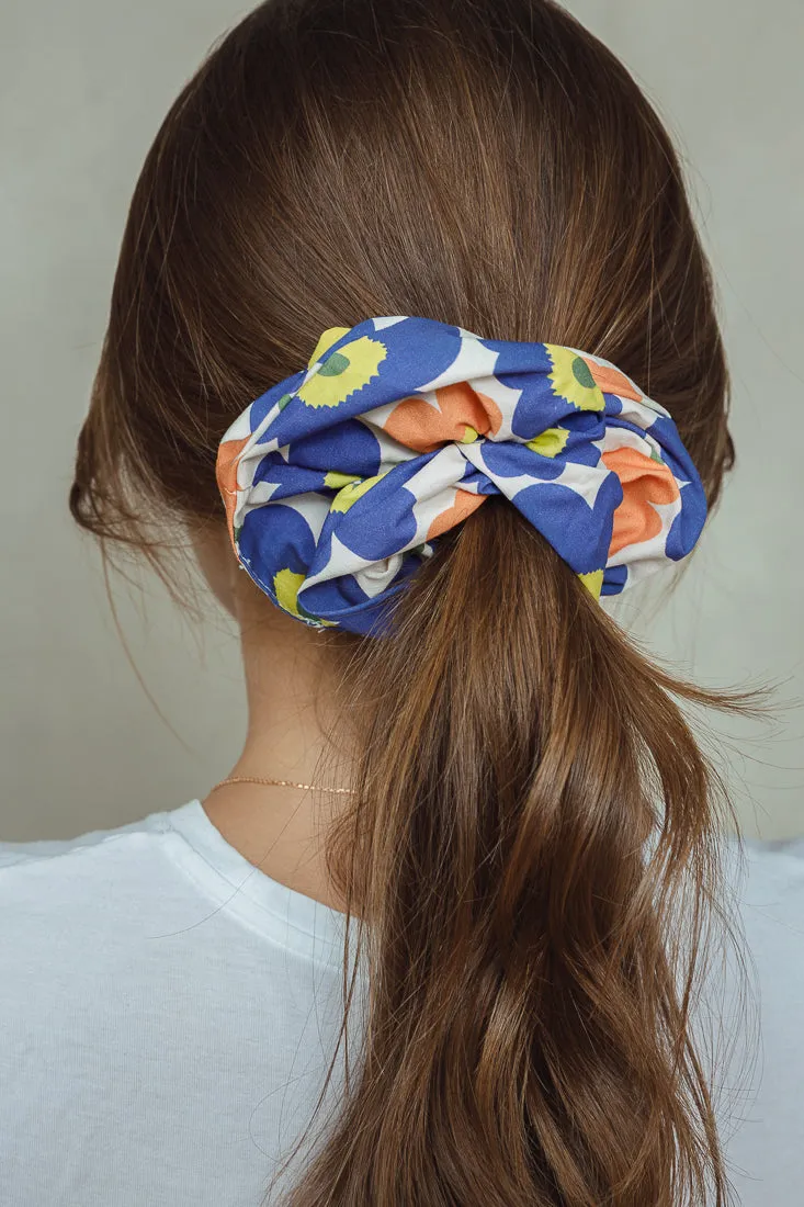 FLORAL COTTON SCRUNCHIES